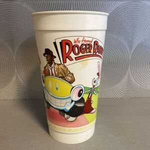Vintage 1988 McDonalds Who Framed‎ Roger Rabbit Plastic Cup
